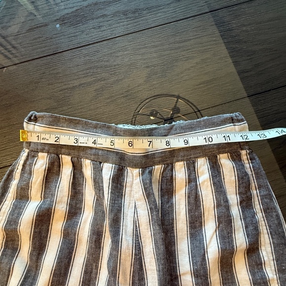 Madewell Huston Linen Wide Leg Pull On Crop Pants 45123 - Picture 10 of 14